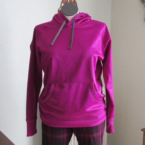 Raspberry Reebok Pullover Hoodie - Picture 1 of 5